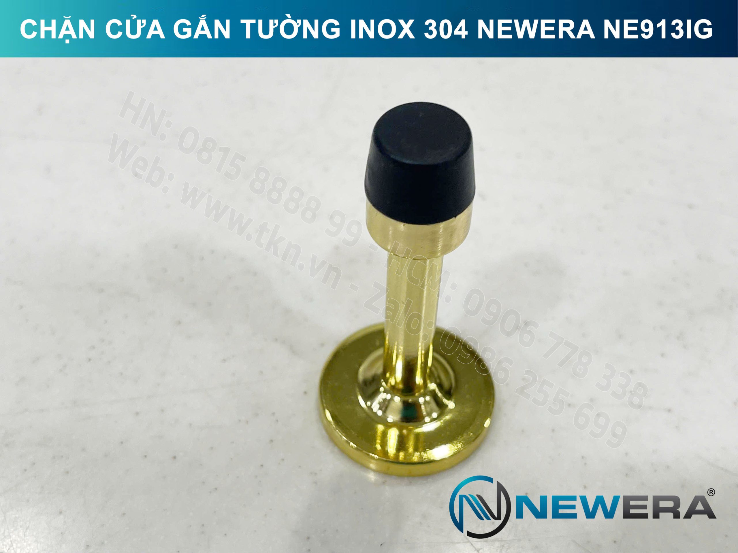 Chặn cửa NewEra inox 304 gắn tường NE913IG 5