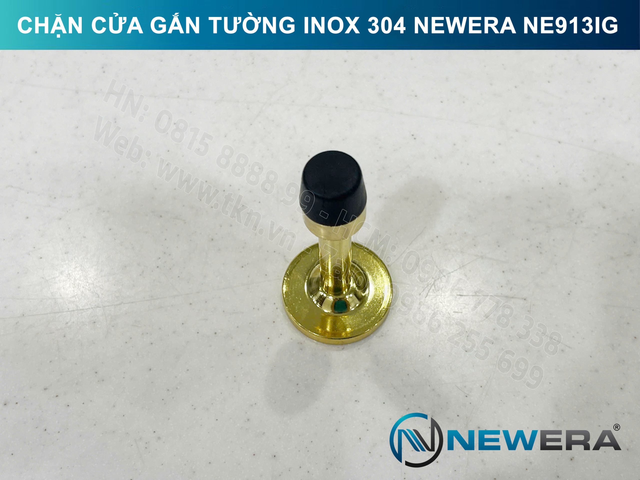 Chặn cửa NewEra inox 304 gắn tường NE913IG 4