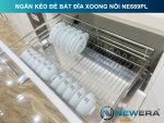 Giá để bát đĩa, xoong nồi NewEra 600mm inox 304 cánh kéo hoặc cánh mở nan dẹt NE689.600PL