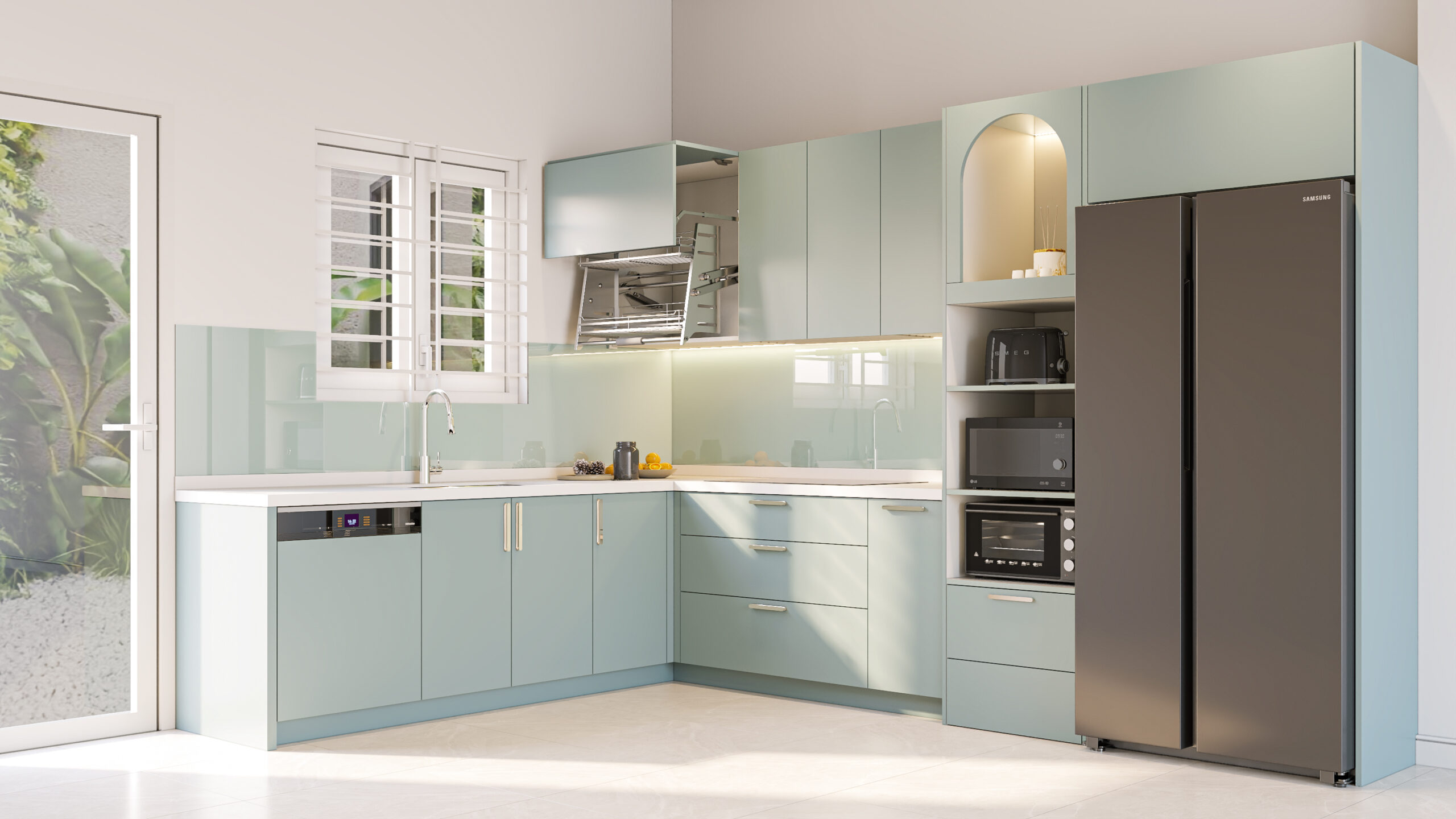 Piston Hơi vs. Piston Dầu Trong Phụ Kiện Bếp: "Giải Phẫu" Chuyên Sâu Công Nghệ Đức Của NewEra